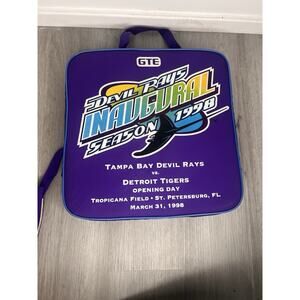 Vintage 1998 Tampa Bay Devil Rays Inaugural Season Seat Cushion Opening Day Gte